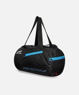 Nivia Grey & Navy Blue Printed Duffel Bag