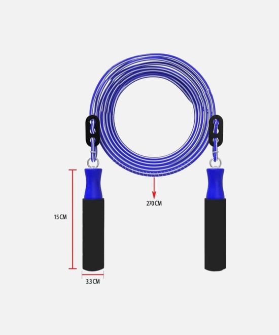 Ball Bearing Skipping Rope With Knee Cap Fitnes